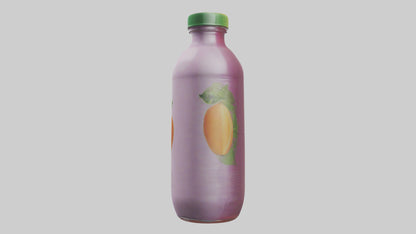 Fruit Juice Bottle model VR / AR / low-poly