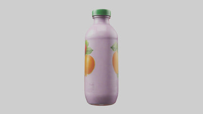 Fruit Juice Bottle model VR / AR / low-poly