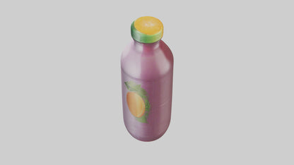 Fruit Juice Bottle model VR / AR / low-poly