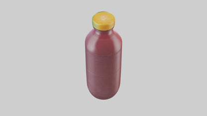 Fruit Juice Bottle model VR / AR / low-poly