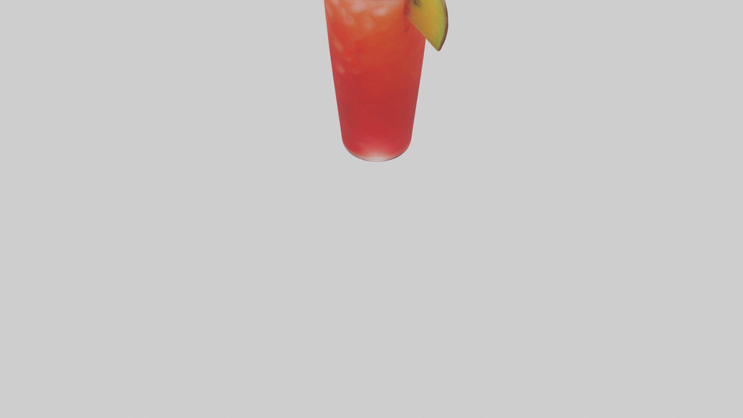 Fruit punch cocktail model 3D model