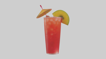Fruit punch cocktail model 3D model
