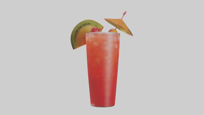 Fruit punch cocktail model 3D model