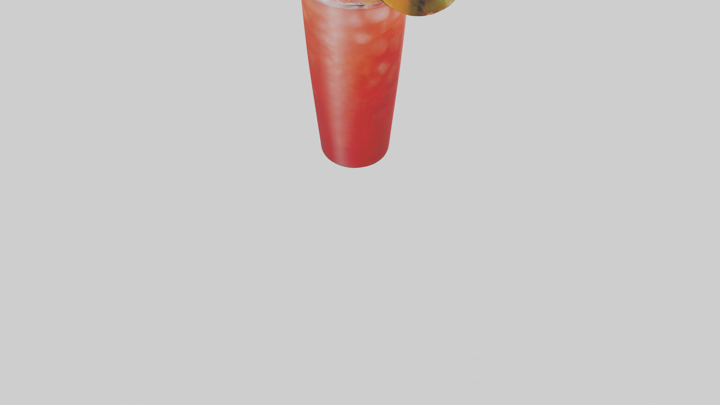 Fruit punch cocktail model 3D model