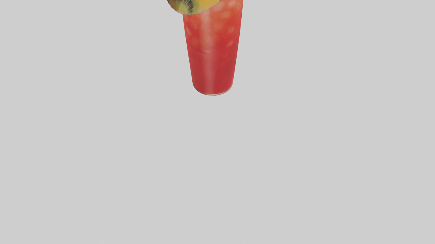 Fruit punch cocktail model 3D model