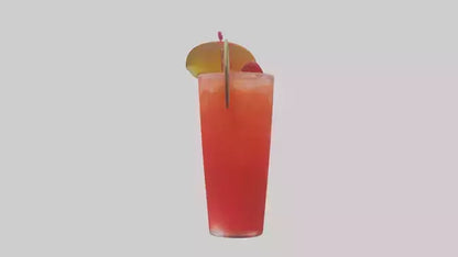 Fruit punch cocktail model 3D model