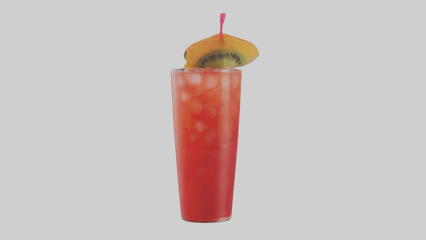 Fruit punch cocktail model 3D model
