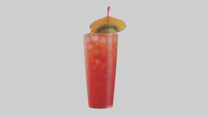 Fruit punch cocktail model 3D model