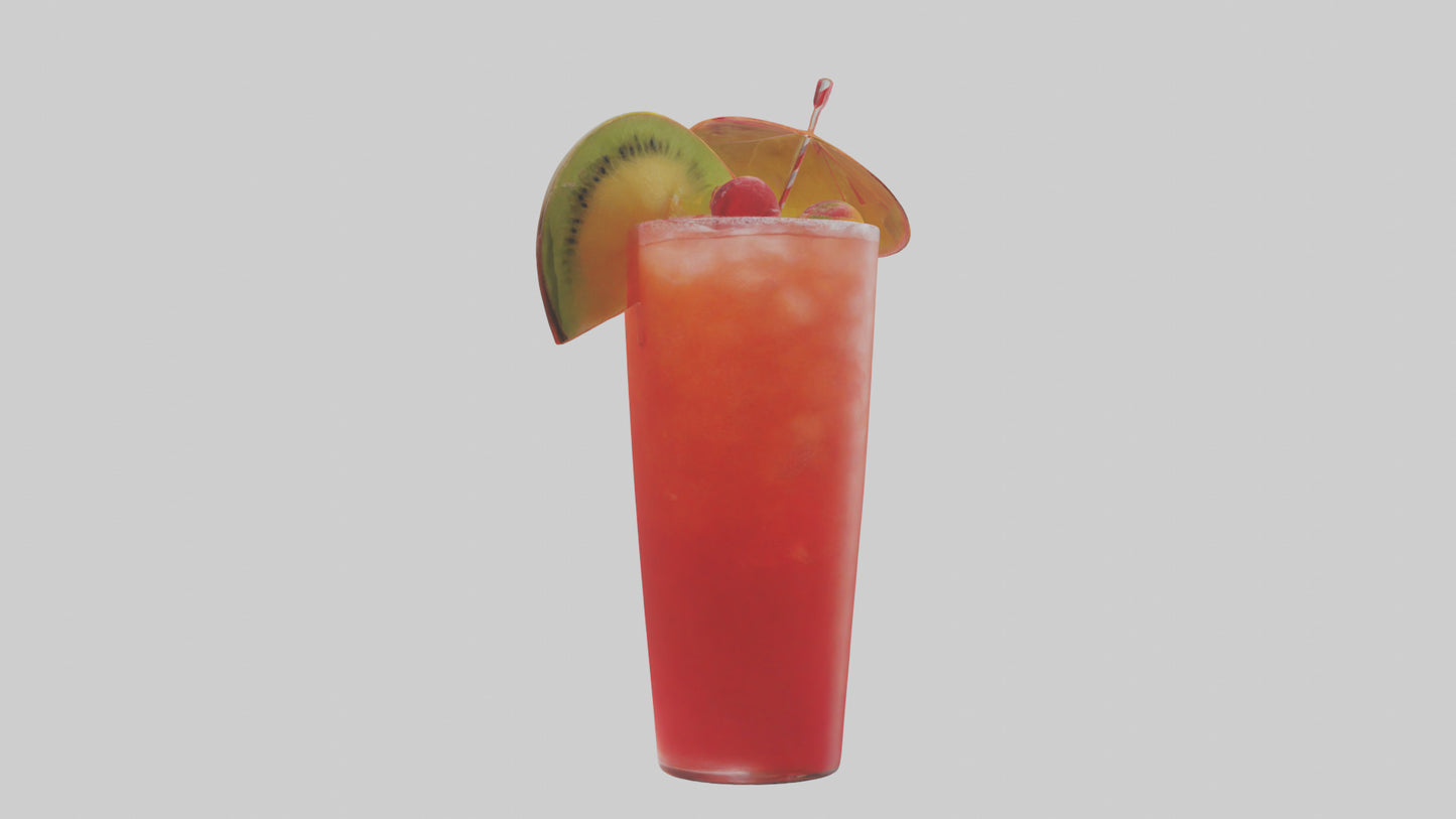 Fruit punch cocktail model 3D model