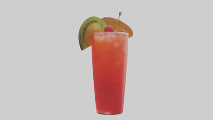 Fruit punch cocktail model 3D model