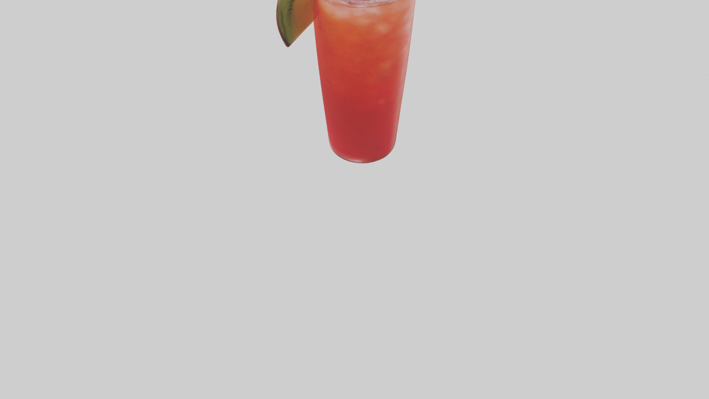Fruit punch cocktail model 3D model