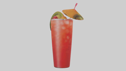 Fruit punch cocktail model 3D model