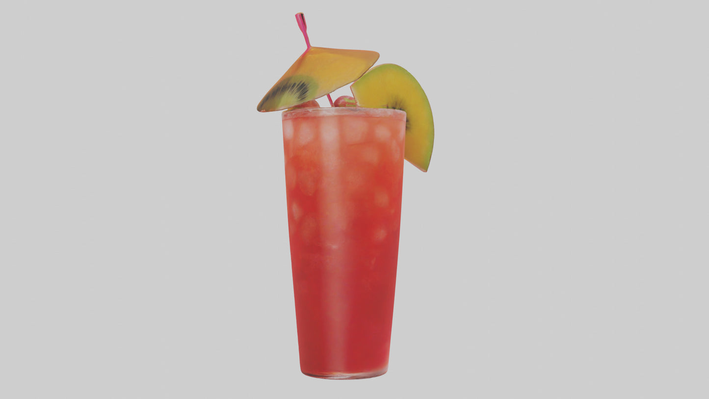 Fruit punch cocktail model 3D model