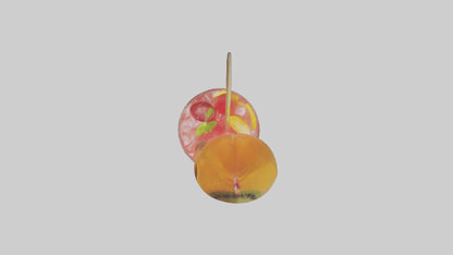 Fruit punch cocktail model 3D model
