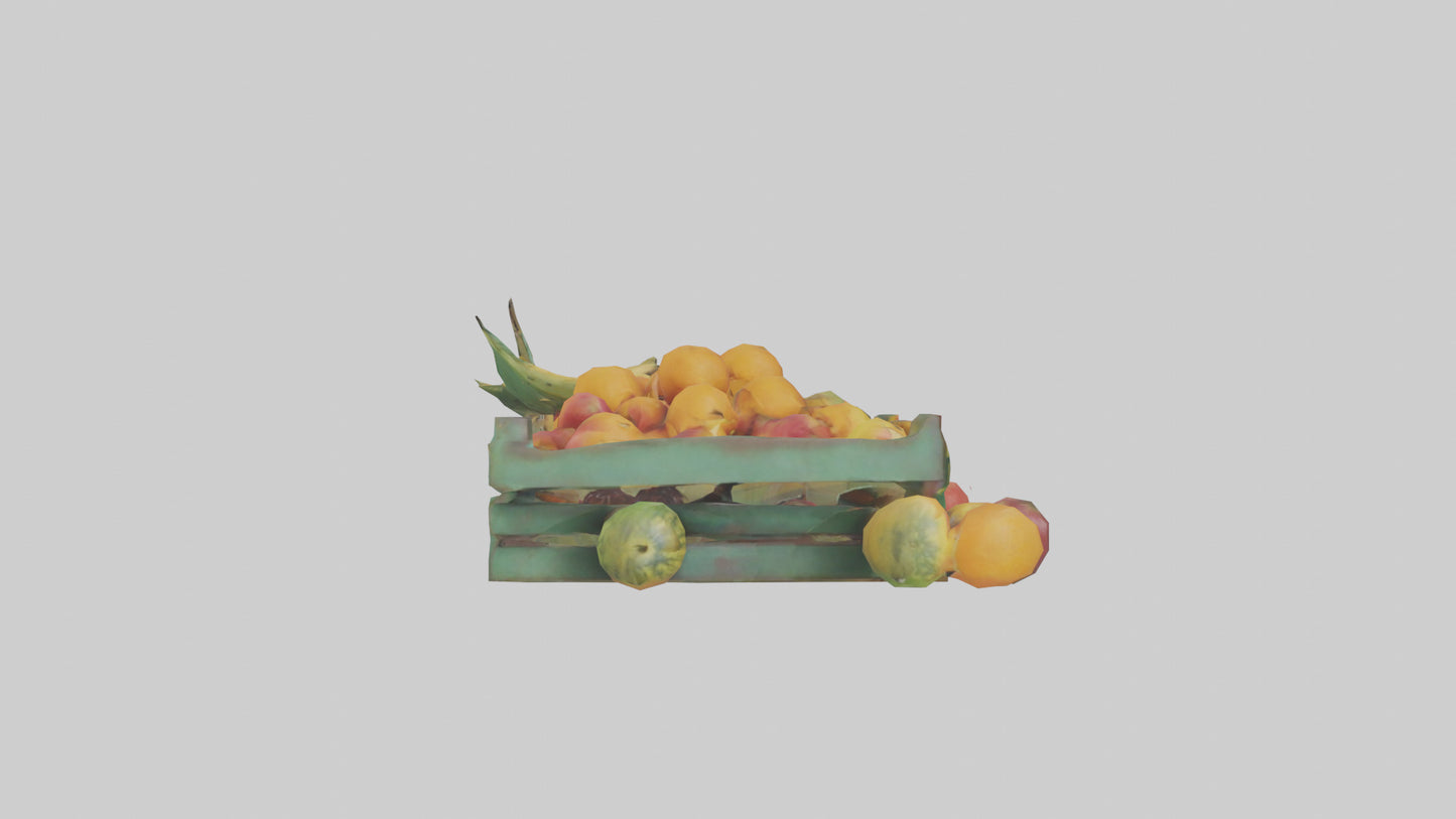 3D model Fruit Stand model VR / AR / low-poly