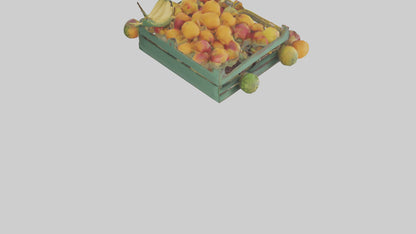 3D model Fruit Stand model VR / AR / low-poly