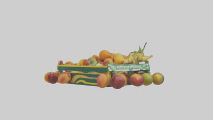 3D model Fruit Stand model VR / AR / low-poly