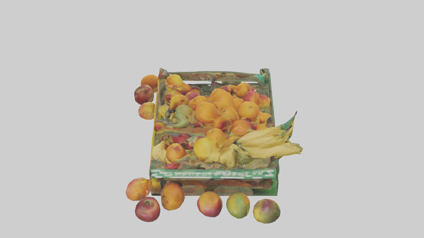 3D model Fruit Stand model VR / AR / low-poly
