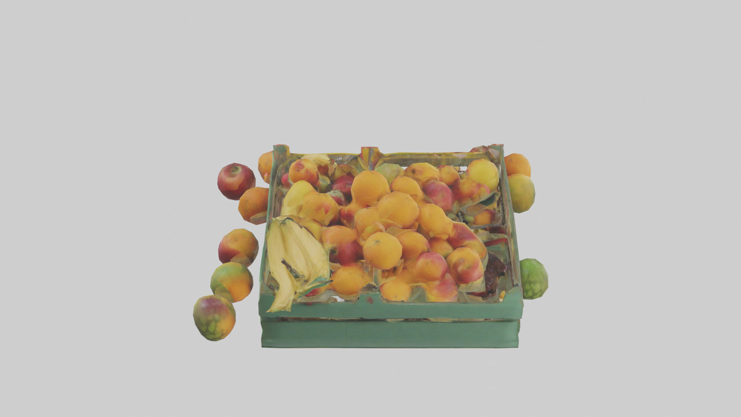 3D model Fruit Stand model VR / AR / low-poly