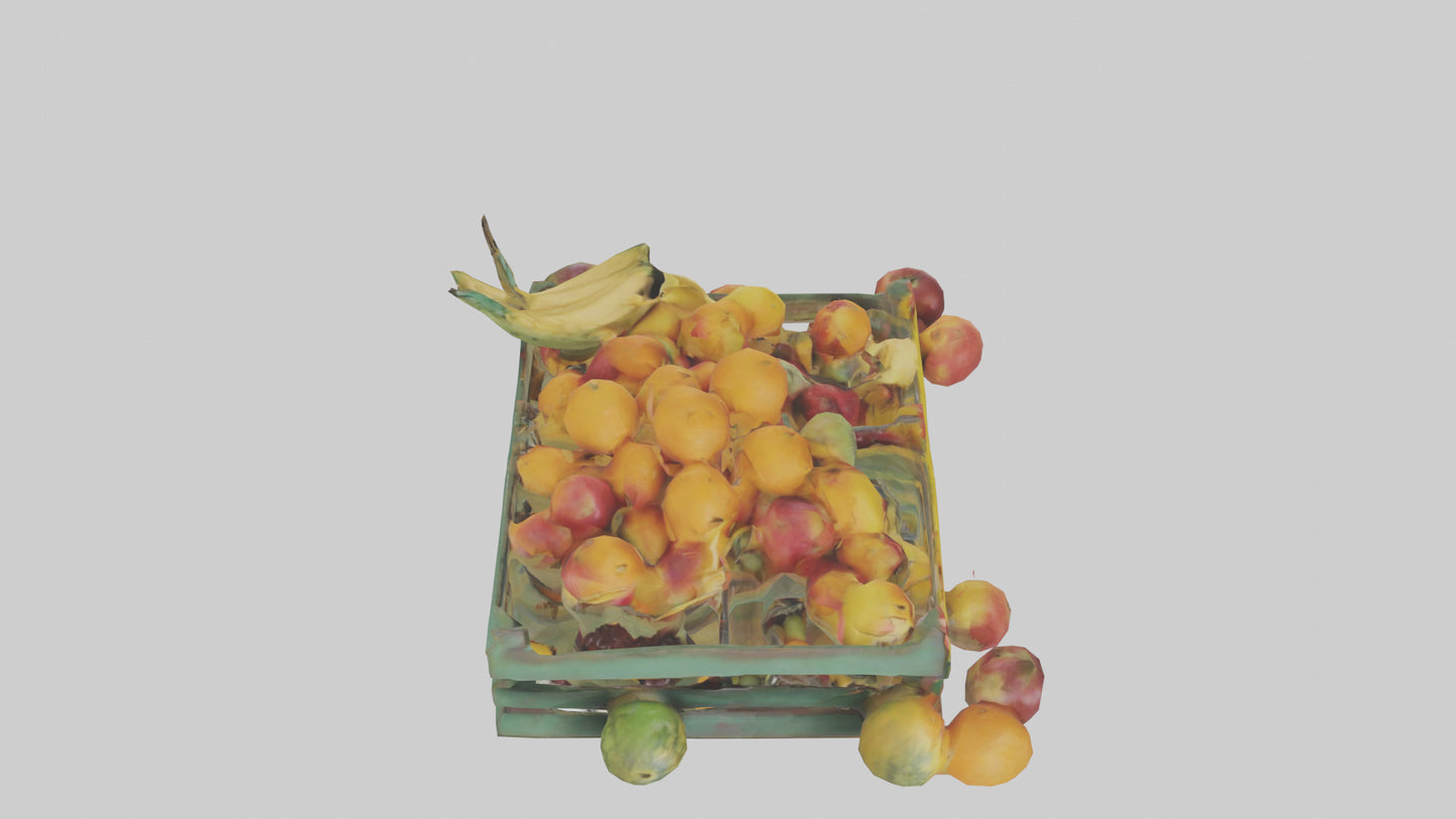 3D model Fruit Stand model VR / AR / low-poly