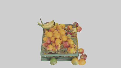 3D model Fruit Stand model VR / AR / low-poly
