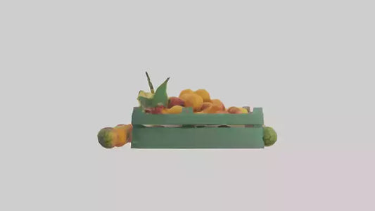 3D model Fruit Stand model VR / AR / low-poly