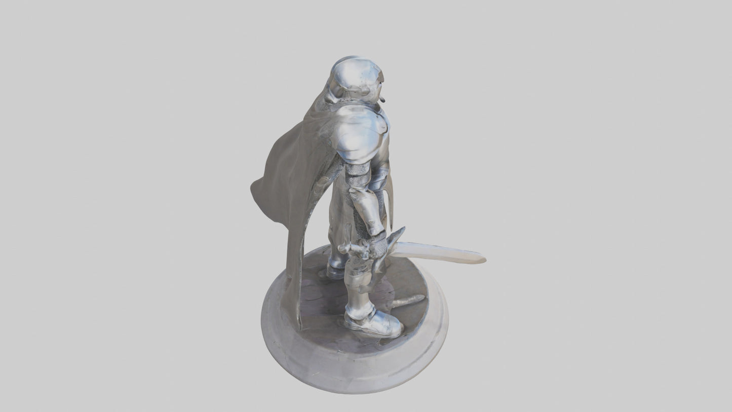 Future Knight statue model VR / AR / low-poly