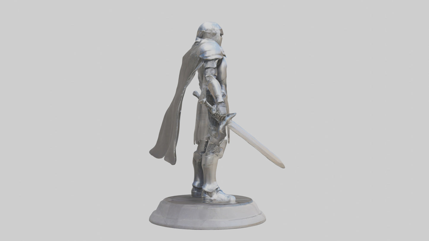 Future Knight statue model VR / AR / low-poly