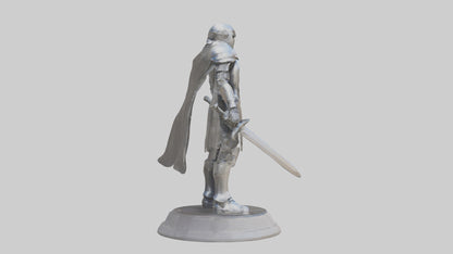 Future Knight statue model VR / AR / low-poly
