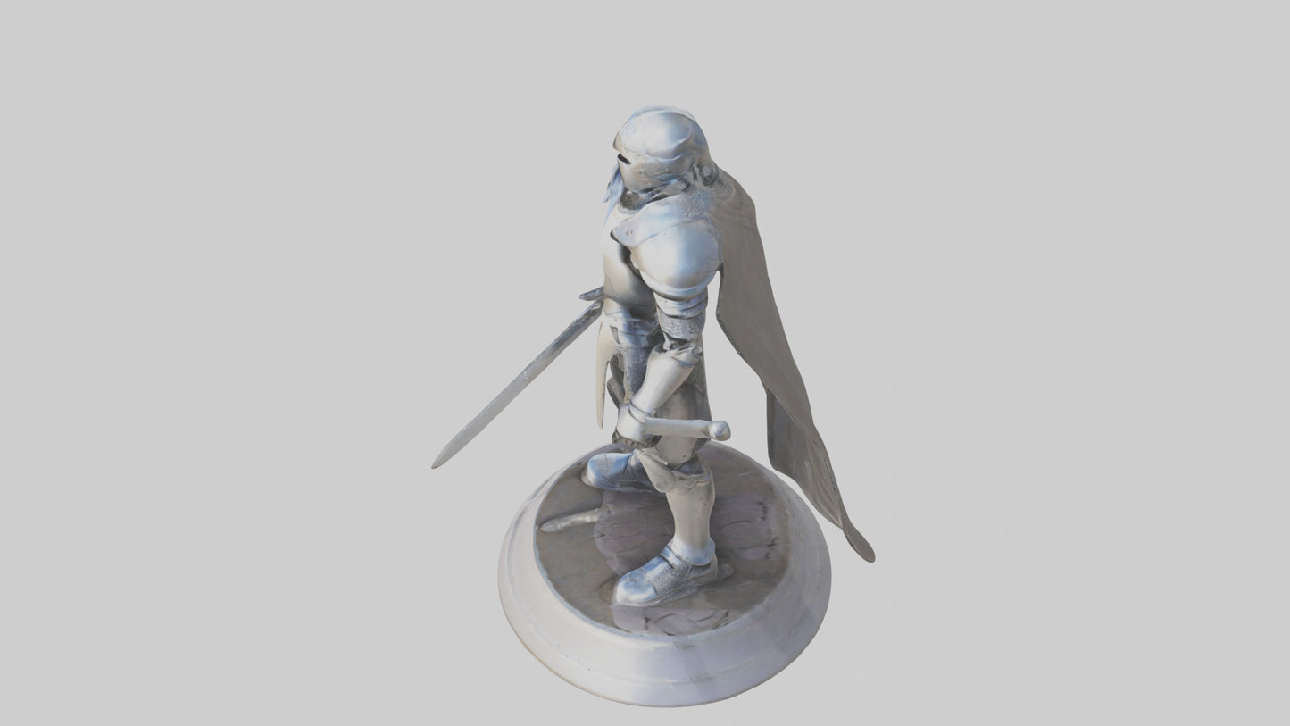 Future Knight statue model VR / AR / low-poly