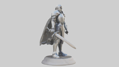 Future Knight statue model VR / AR / low-poly