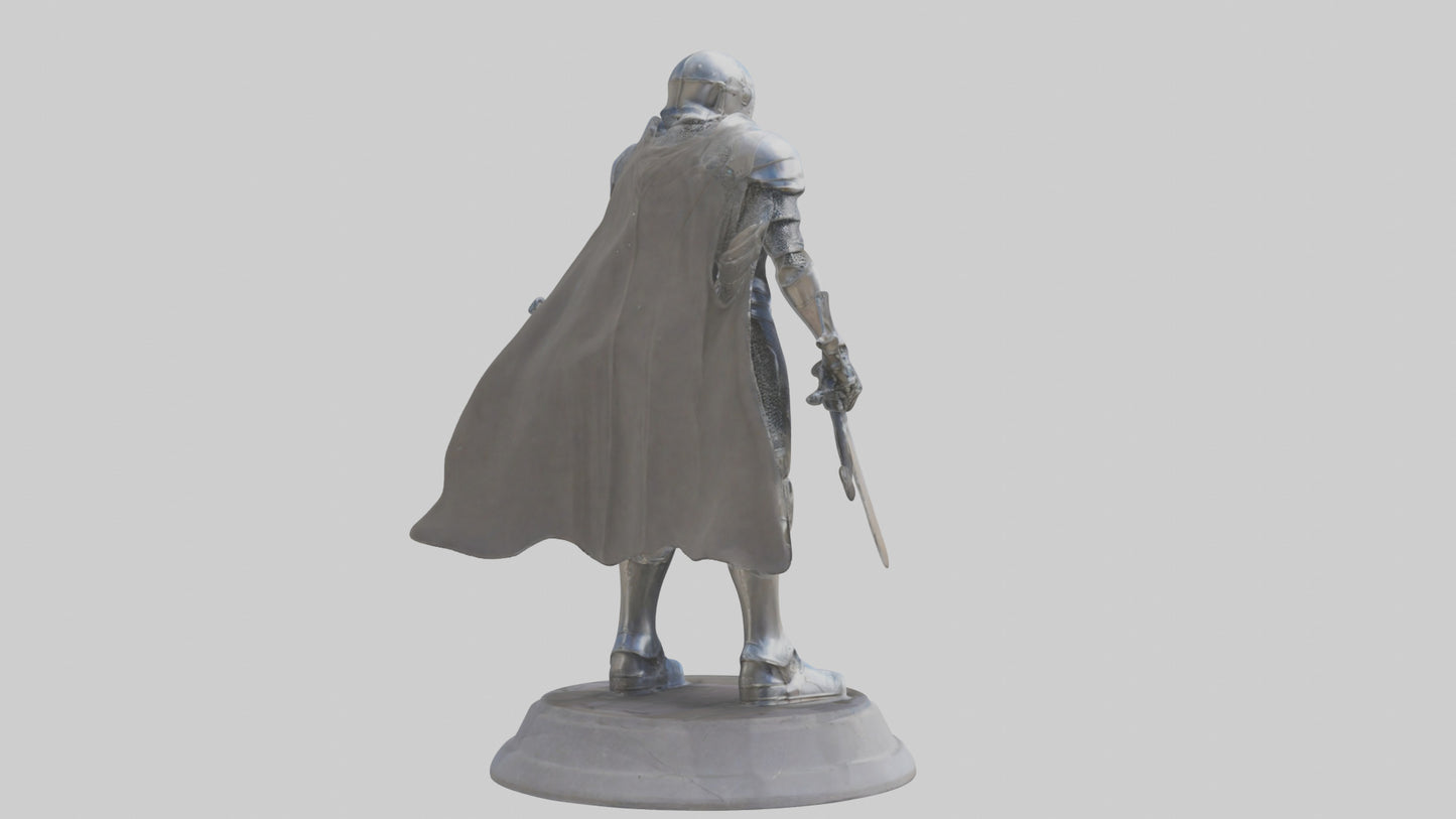 Future Knight statue model VR / AR / low-poly