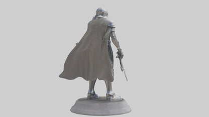 Future Knight statue model VR / AR / low-poly