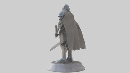 Future Knight statue model VR / AR / low-poly