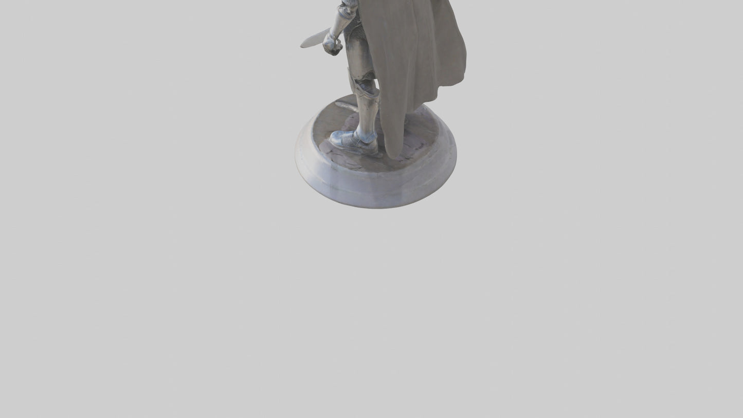 Future Knight statue model VR / AR / low-poly