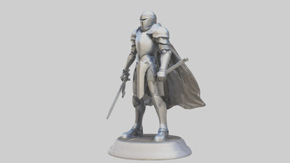 Future Knight statue model VR / AR / low-poly