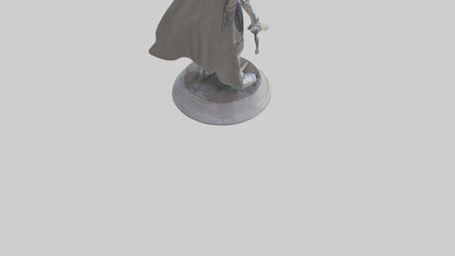 Future Knight statue model VR / AR / low-poly