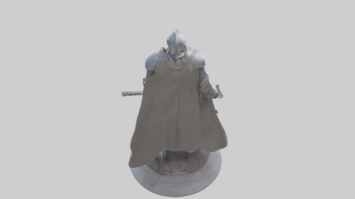 Future Knight statue model VR / AR / low-poly