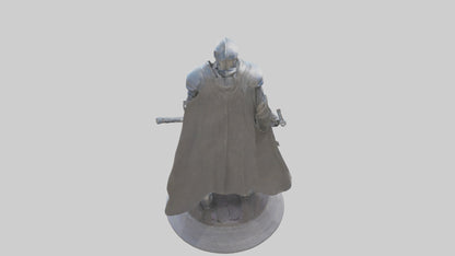 Future Knight statue model VR / AR / low-poly