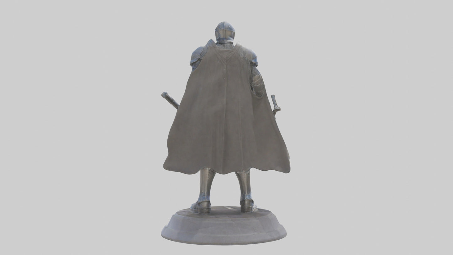 Future Knight statue model VR / AR / low-poly