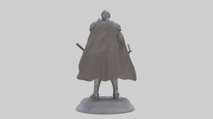 Future Knight statue model VR / AR / low-poly
