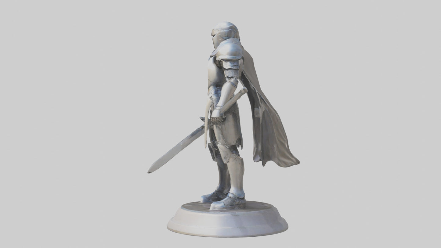 Future Knight statue model VR / AR / low-poly
