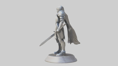 Future Knight statue model VR / AR / low-poly