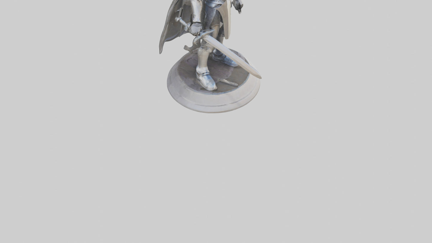 Future Knight statue model VR / AR / low-poly