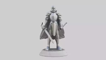 Future Knight statue model VR / AR / low-poly