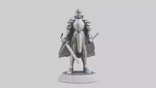 Future Knight statue model VR / AR / low-poly