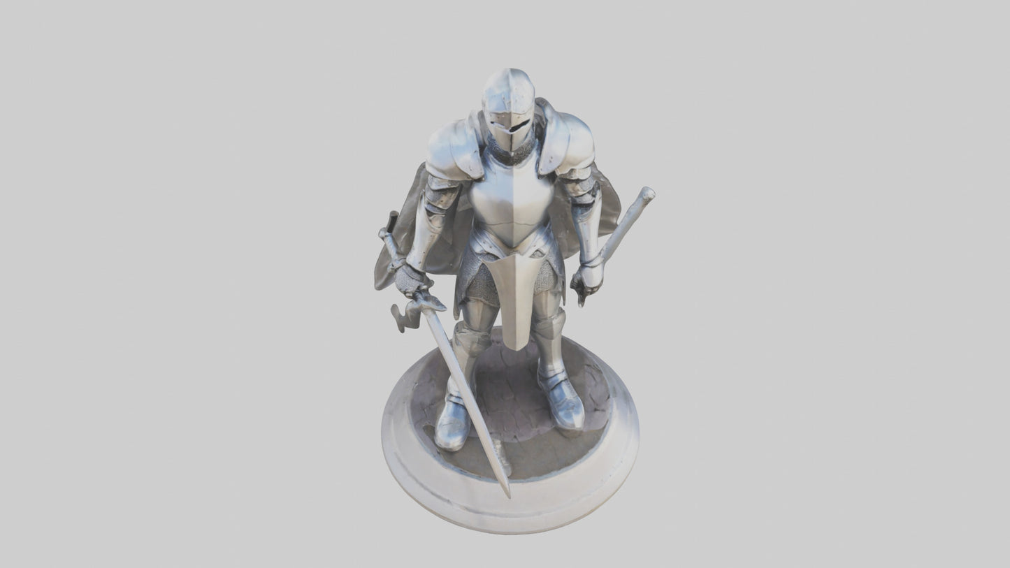 Future Knight statue model VR / AR / low-poly