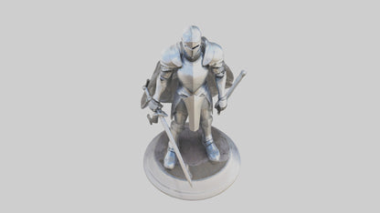 Future Knight statue model VR / AR / low-poly