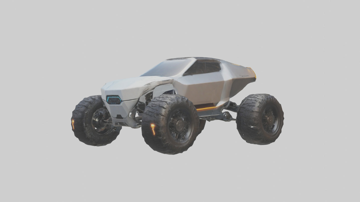 Futuristic Allterrain Vehicle model 3D model