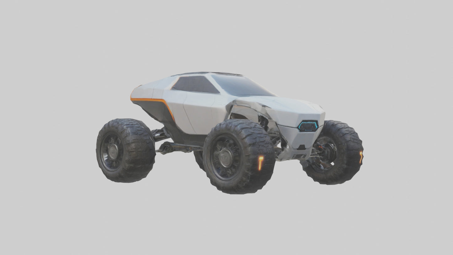 Futuristic Allterrain Vehicle model 3D model